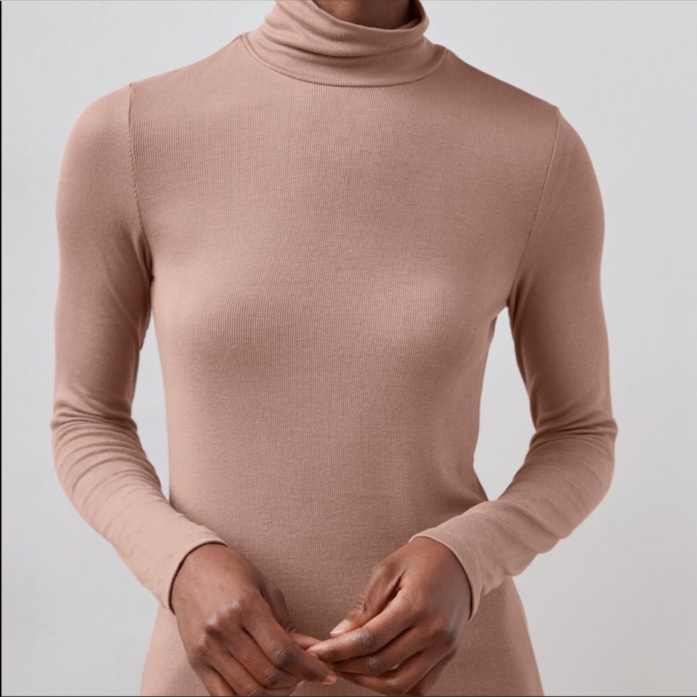 Aritzia Babaton Slim Turtleneck- Camel- Size S